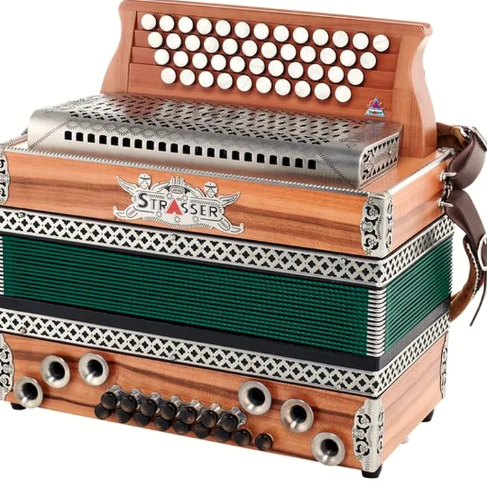 Analyse complète de l’accordéon Strasser Professional G/C/F/Bb Apple