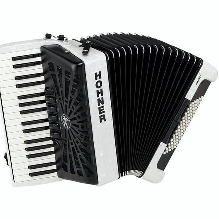 Hohner Bravo III 72 White silent key : Ergonomie, finitions et avis technique