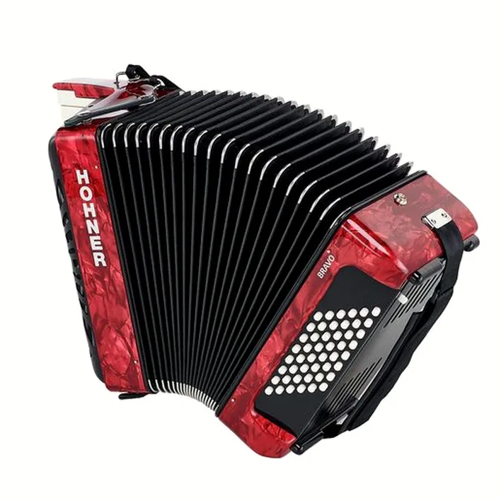 Test approfondi de l’accordéon Hohner Bravo II 48 Red silent key
