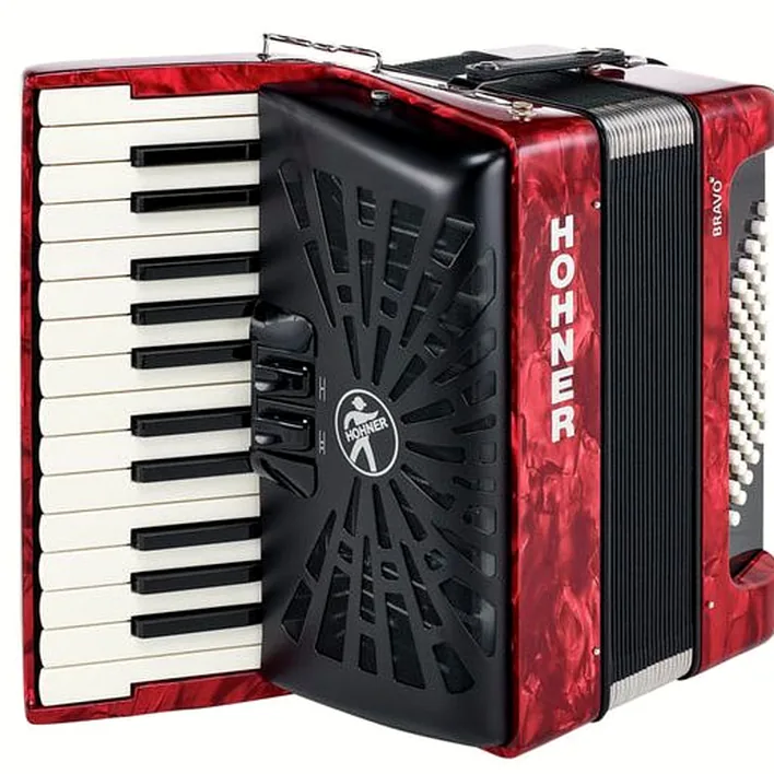 Test approfondi de l’accordéon Hohner Bravo II 48 Red silent key
