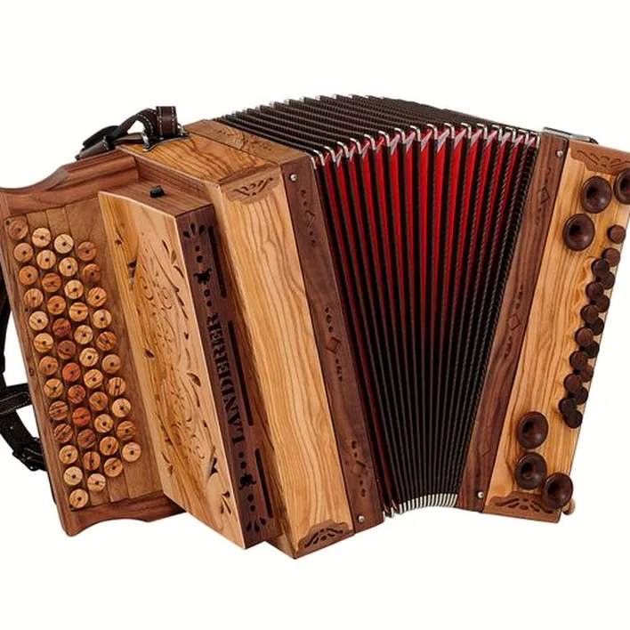 Test approfondi de l’accordéon Landerer Mini Classic G/C/F/Bb Olive R